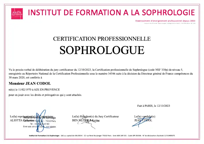 jean codol psychologue psychopraticien psychothérapeute hypnothérapeute sophrologue